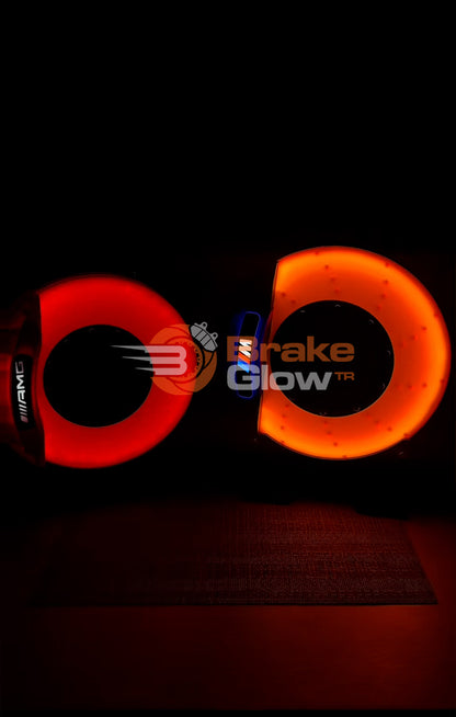 BrakeGlow fren kaliperi ilhamlı dekoratif LED aydınlatma ürünleri
